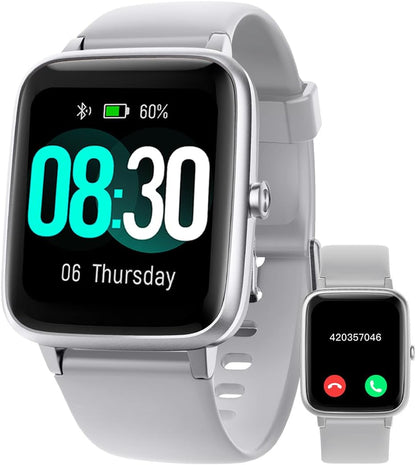 GRV Smartwatch, Pulsera Actividad Inteligente IP68 Impermeable Reloj Inteligente Mujer Hombre Con Pulsómetro Monitor De Sueño Podómetro Notificación De Mensajes Reloj Deportivo