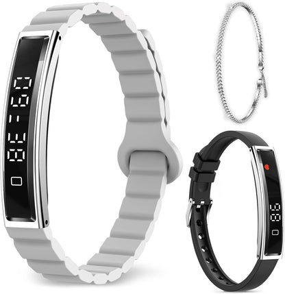 Efolen Reloj Inteligente Pulsera Mujer Hombre, 16.5G Smartwatch, Monitor 24/7 De Actividad Sueño Y Ritmo Cardíaco, 12 Deportes Pulsera De Actividad, Correa Magnética Con Para Ios Android