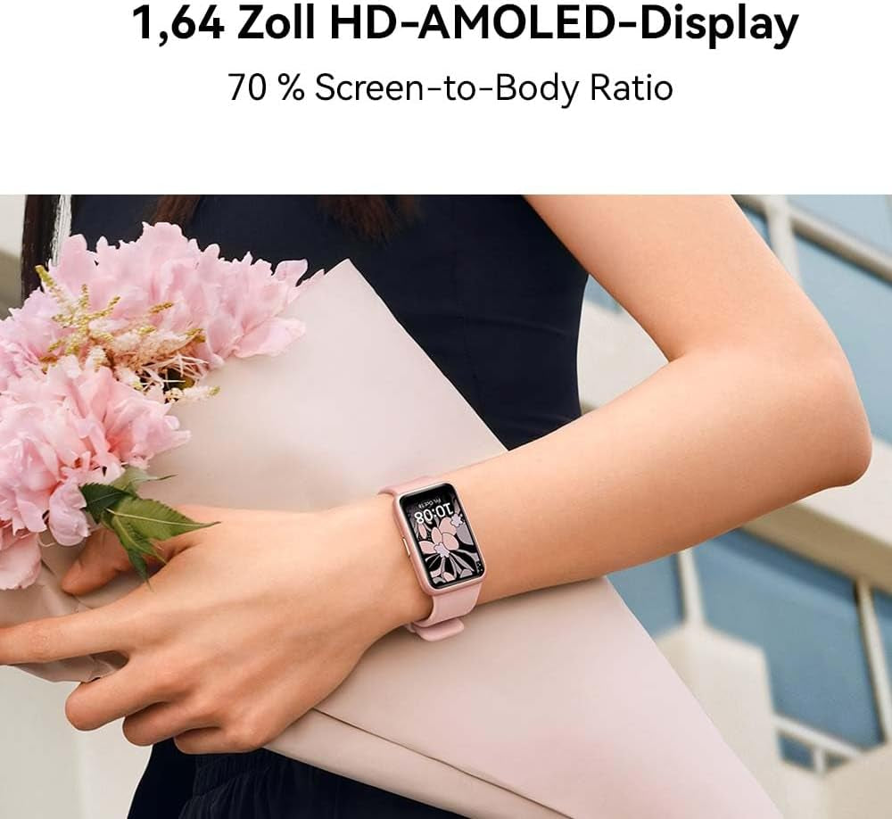 HUAWEI Watch FIT Special Edition, Pantalla AMOLED HD De 1,64 Pulgadas,Seguimiento Científico Del Sueño, GPS Integrado, Batería Larga Duración, Compatible Con Android E Ios, Verde+Ap52