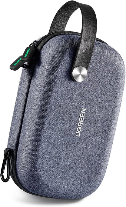 UGREEN Organizador Viaje Almacenamiento De Accesorios Electrónicos, Bolsa De Cable Impermeable, Protección a Prueba De Golpes, Para Memoria USB, Cargador De Disco Duro, Batería