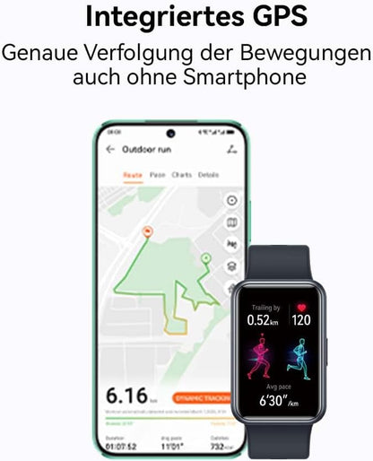 HUAWEI Watch Fit 2 Smartwatch Deportivo Con GPS, Llamadas Bluetooth, Gestión De Vida Saludable, Batería Larga Duración, Animaciones Entrenamiento Rápido, Monitorización Spo2, Negro