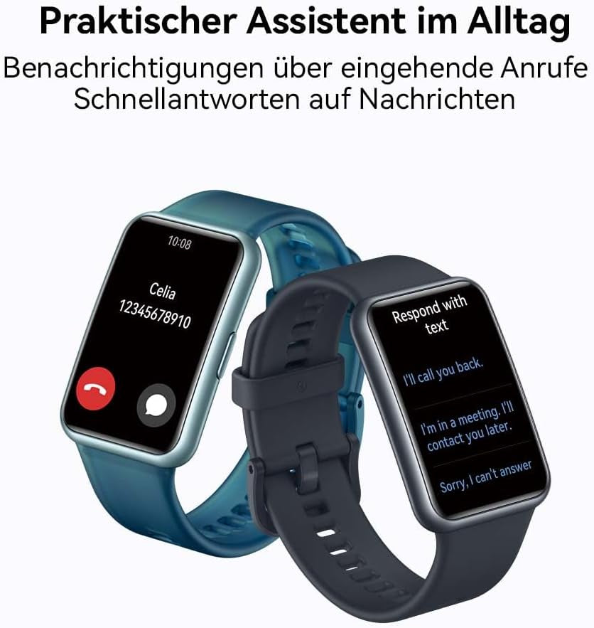 HUAWEI Watch Fit 2 Smartwatch Deportivo Con GPS, Llamadas Bluetooth, Gestión De Vida Saludable, Batería Larga Duración, Animaciones Entrenamiento Rápido, Monitorización Spo2, Negro