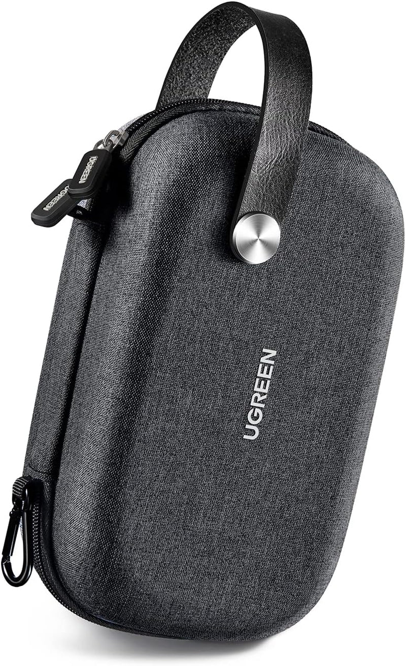 UGREEN Organizador Viaje Almacenamiento De Accesorios Electrónicos, Bolsa De Cable Impermeable, Protección a Prueba De Golpes, Para Memoria USB, Cargador De Disco Duro, Batería