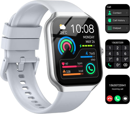 Jugeman 1.96" - Reloj Inteligente Para Hombre, Mujer, Spo2, Podómetro, Frecuencia Cardíaca, Sueño IP68, Impermeable