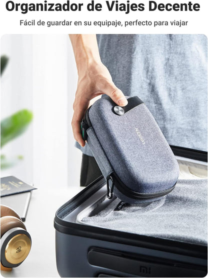UGREEN Organizador Viaje Almacenamiento De Accesorios Electrónicos, Bolsa De Cable Impermeable, Protección a Prueba De Golpes, Para Memoria USB, Cargador De Disco Duro, Batería
